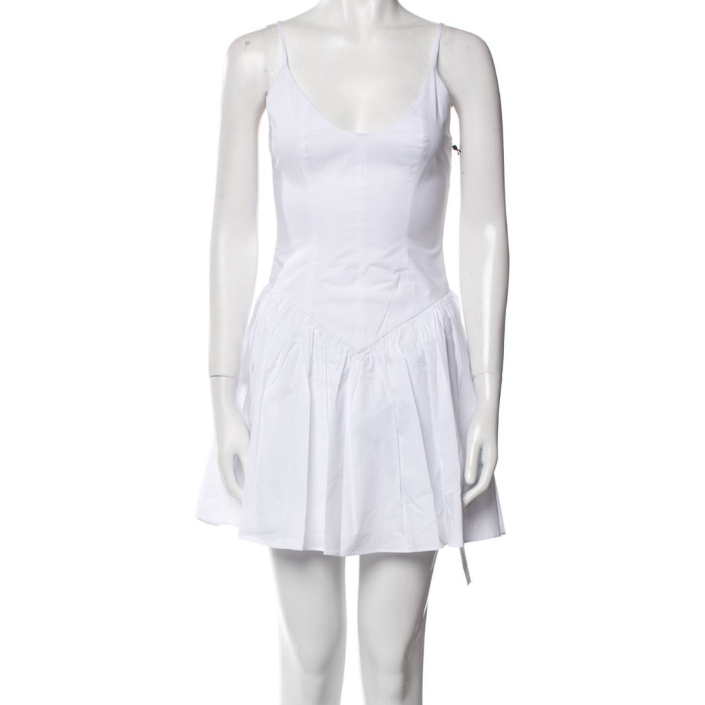 NWT STAUD White Long Sleeve Dress